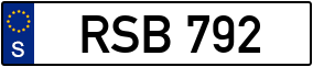 Trailer License Plate